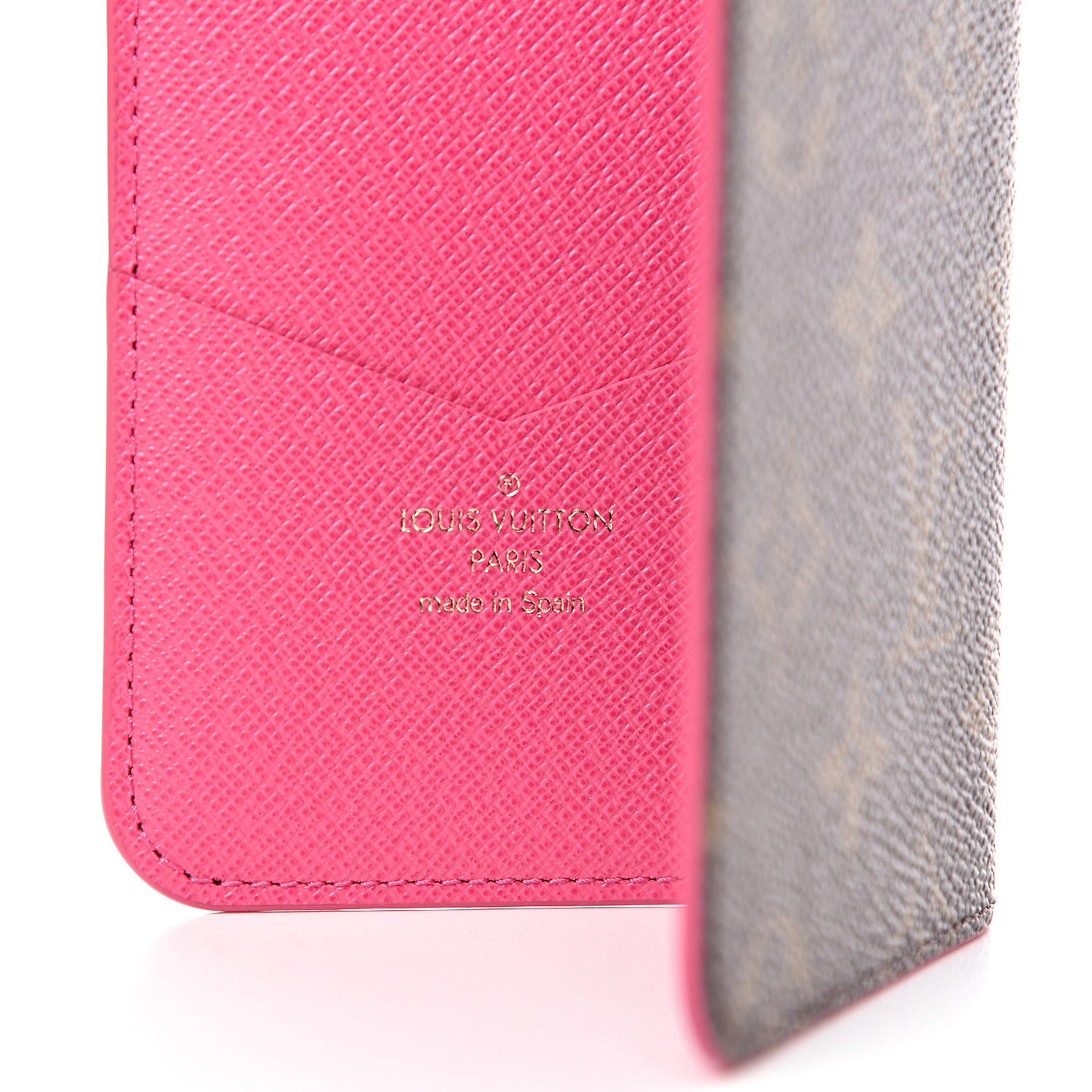 Monogram iPhone XS Max Folio Case Rose Pop