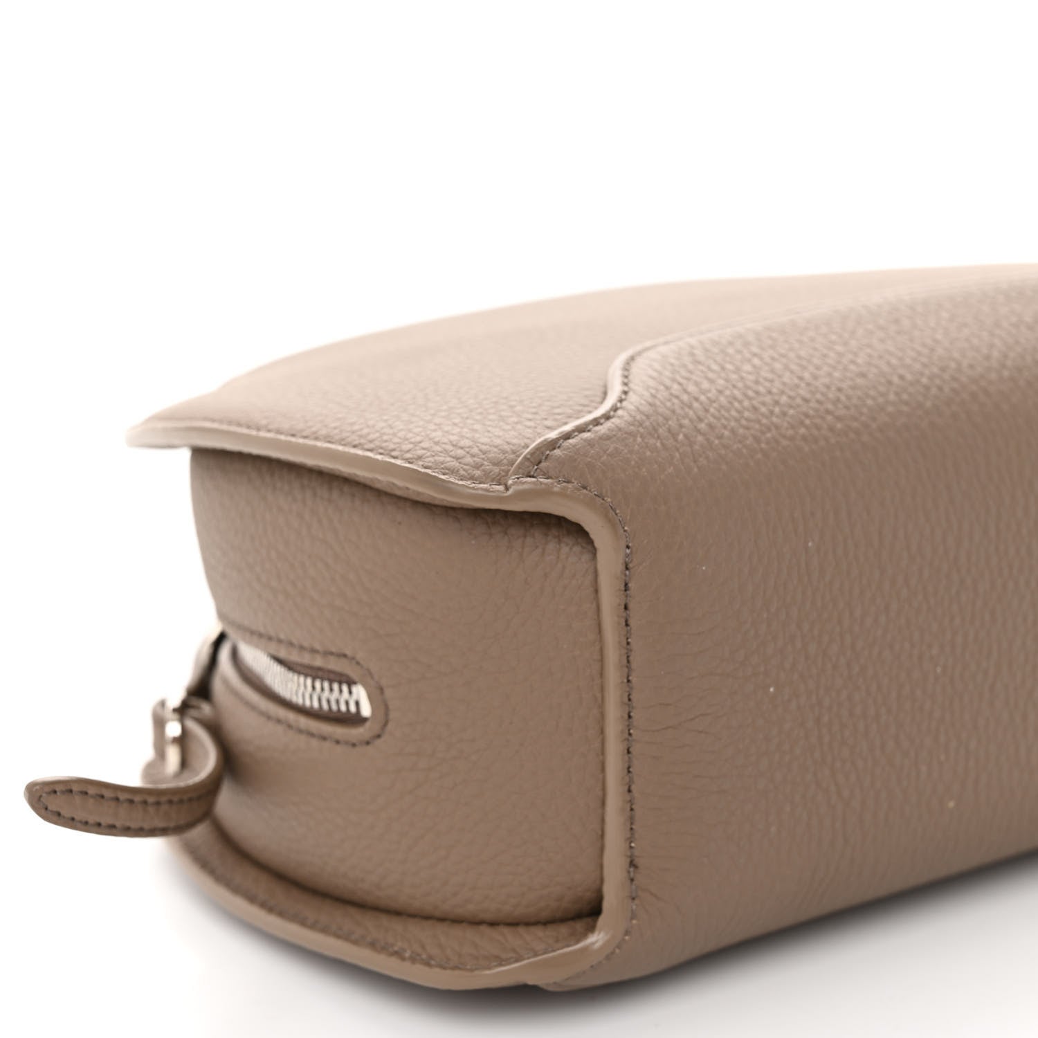 Loro Piana Grained Calfskin Sesia Crossbody Warm Mastic 7 of 8