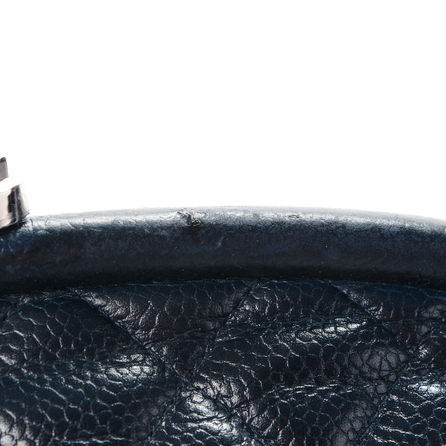 Chanel Caviar Quilted Timeless Clutch Navy 11 of 12