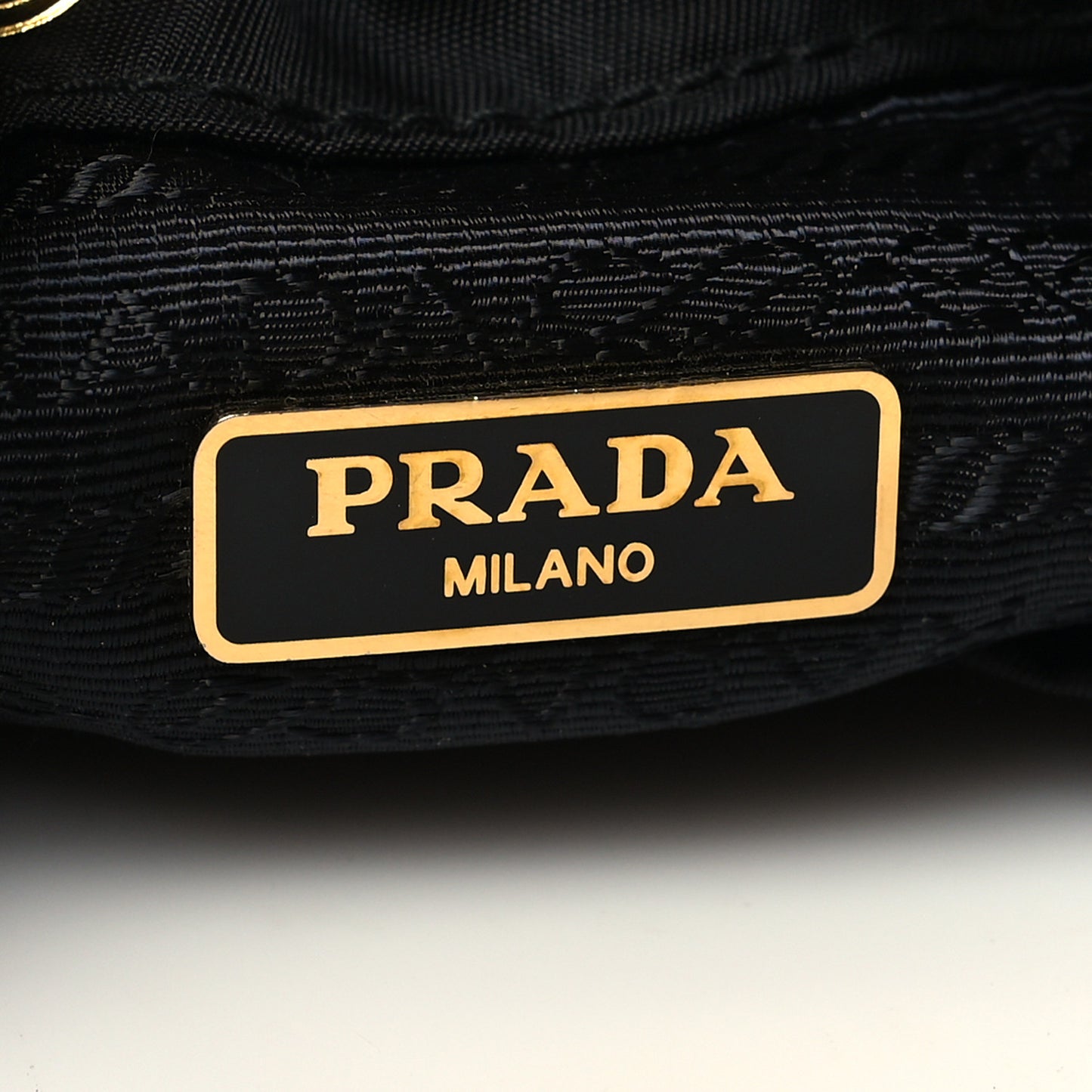 Saffiano Tessuto Nylon Mini Bucket Crossbody Bag Black