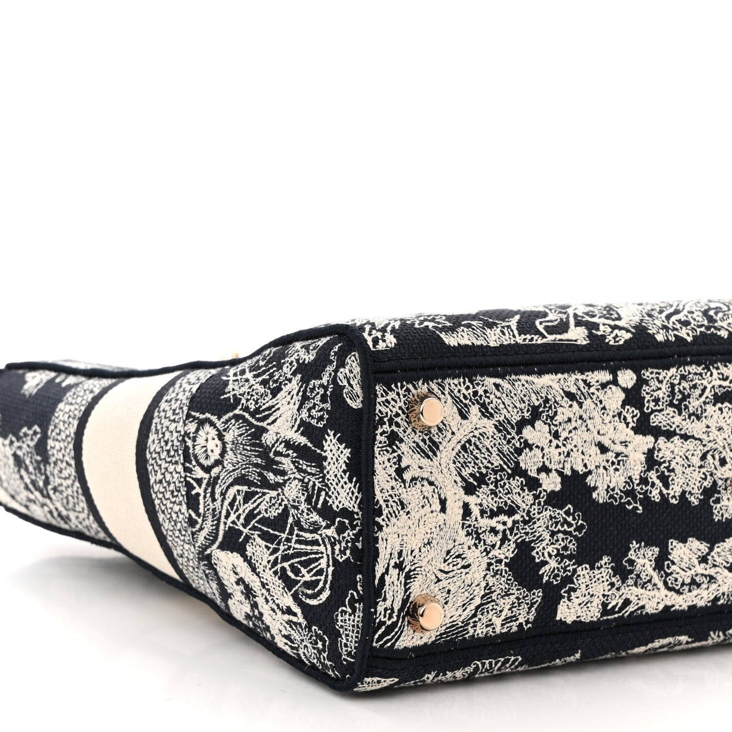 Toile de Jouy Embroidered Large Lady D-Lite Navy