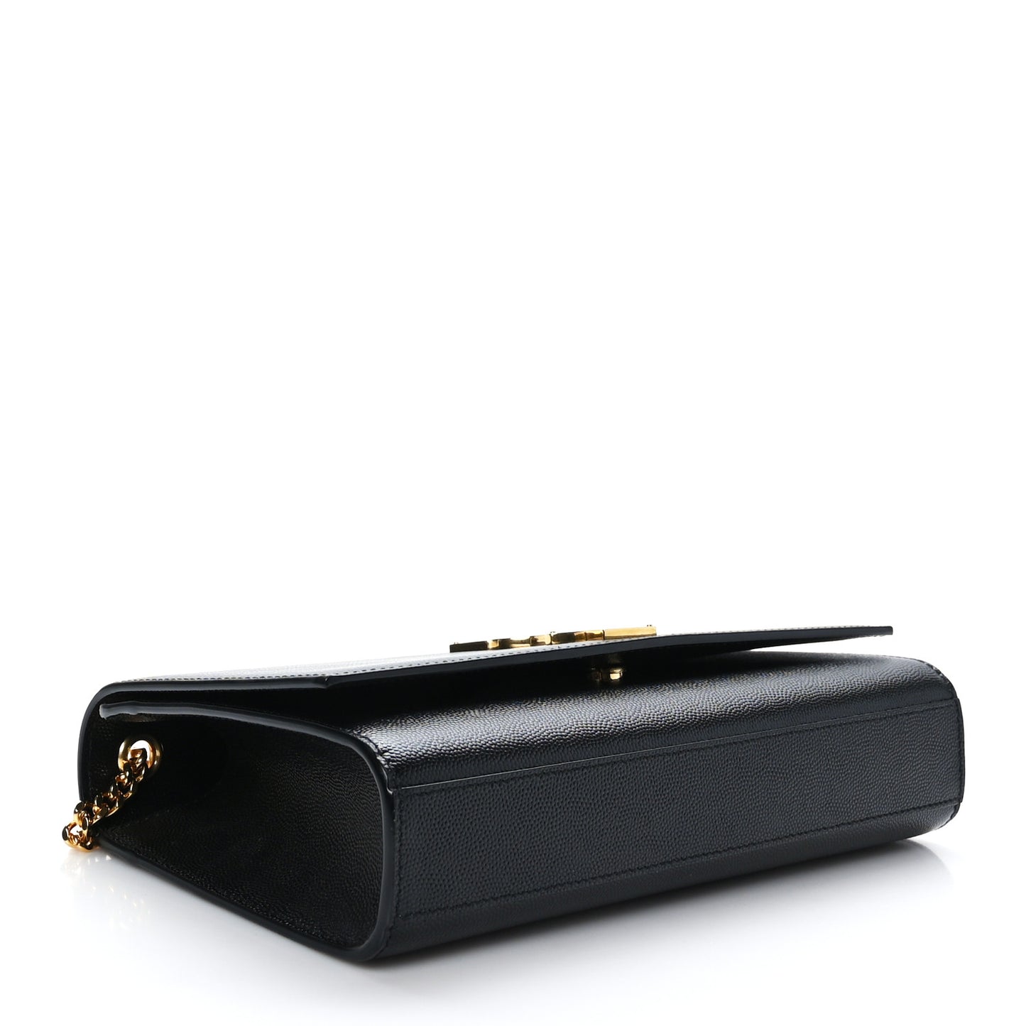 Grain De Poudre Medium Classic Monogram Kate Satchel Black