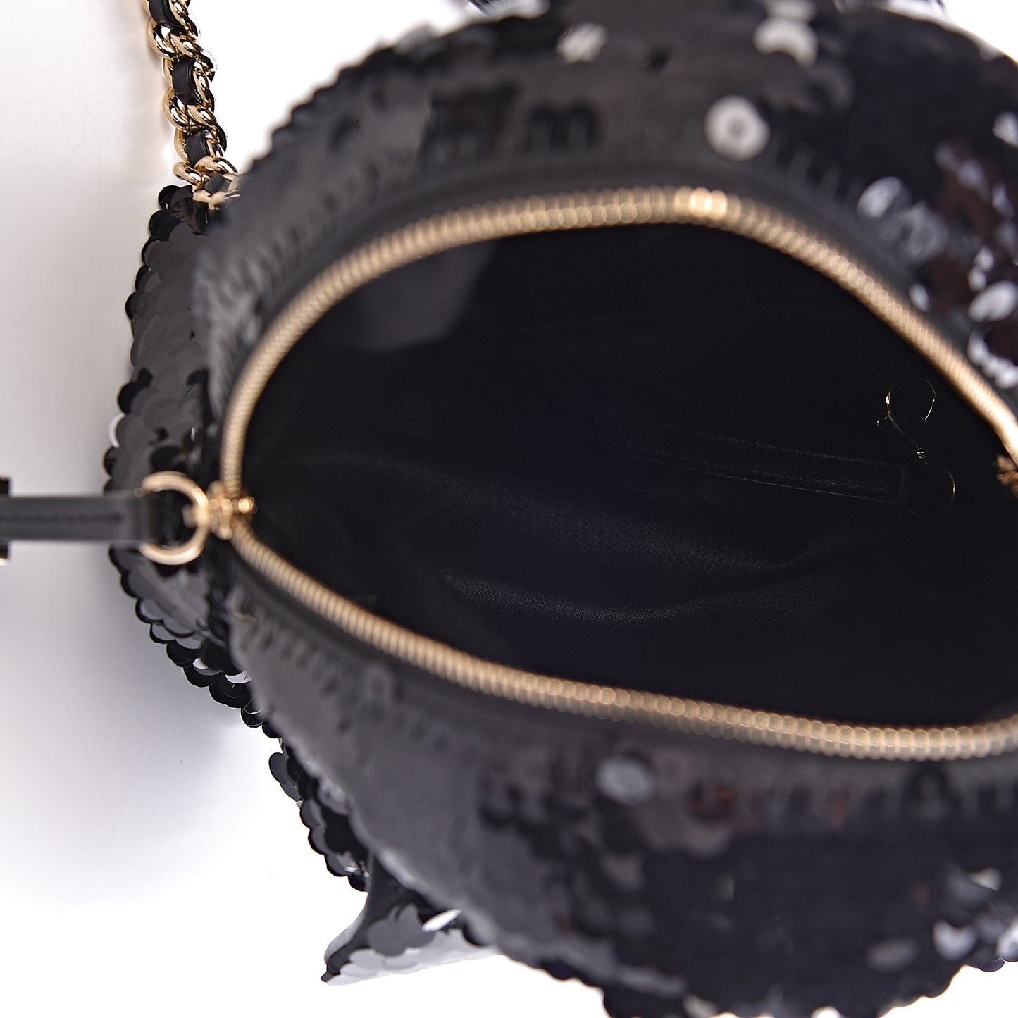 Sequin Lambskin CC Backpack Black