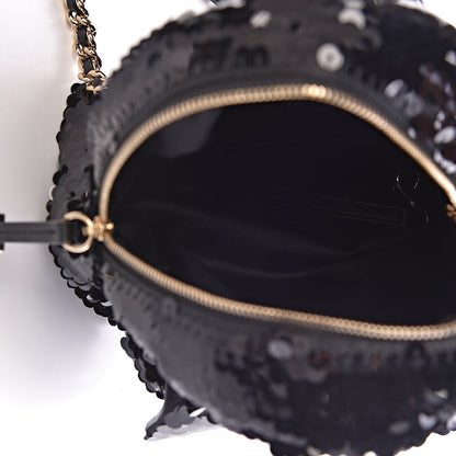 Chanel Sequin Lambskin CC Backpack Black 5 of 10