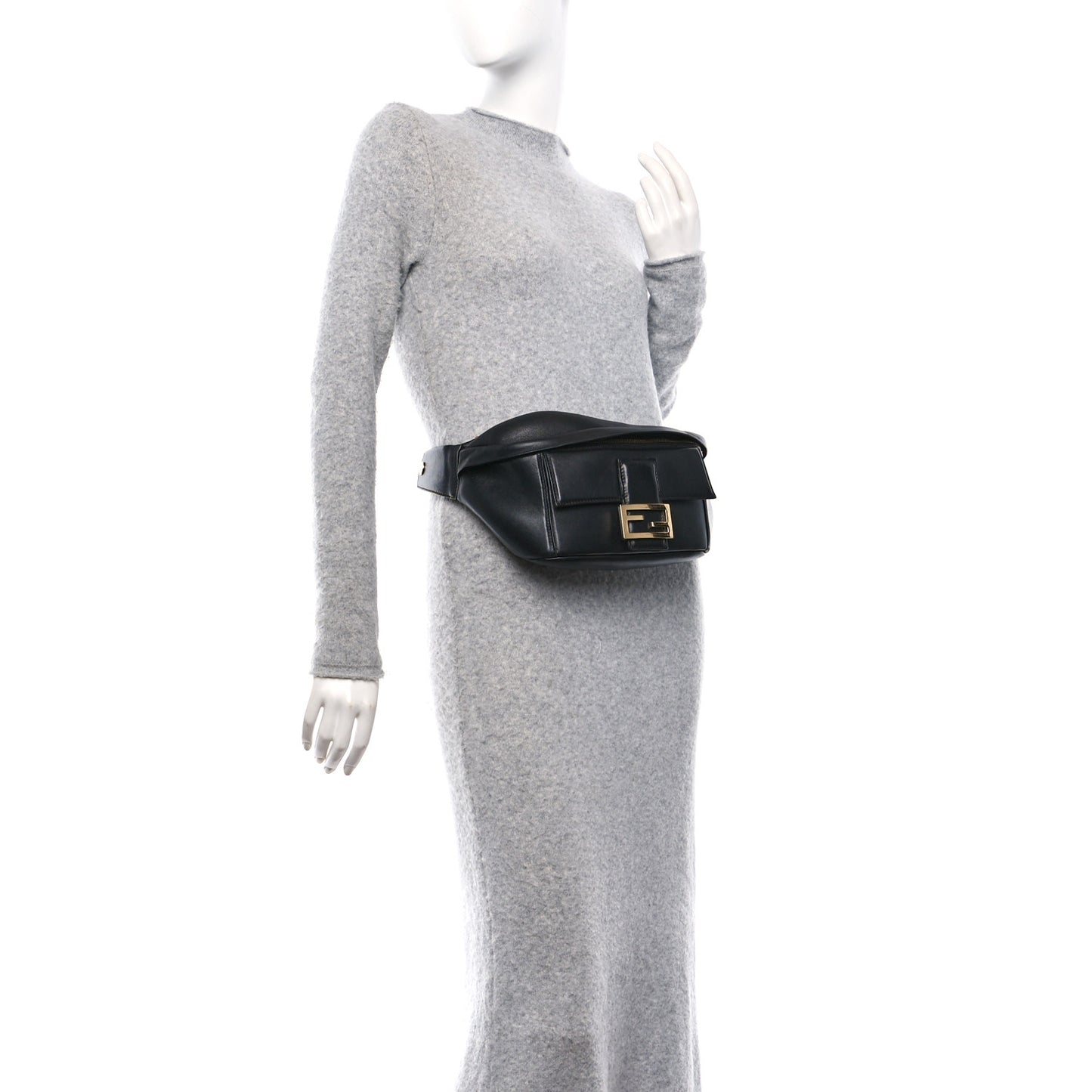 Nappa Apolo Baguette Belt Bag Black Tobacco