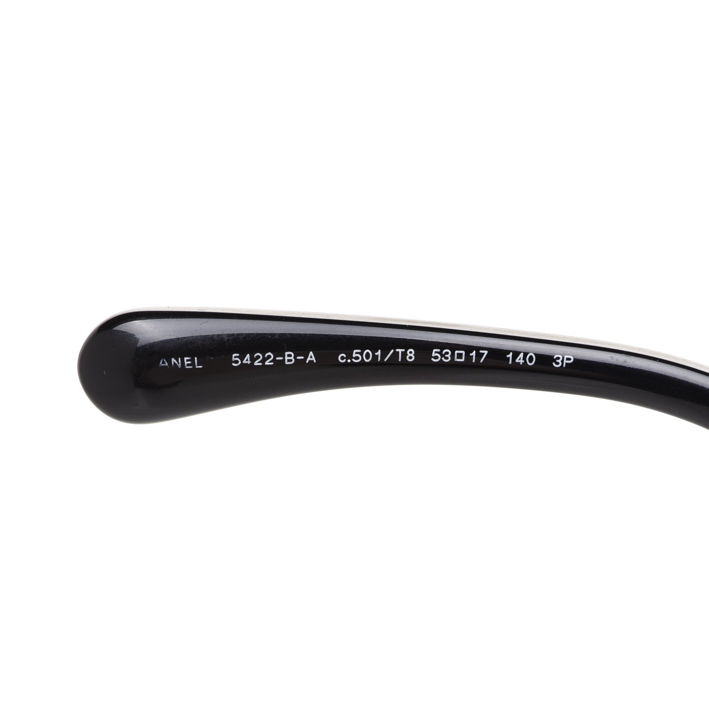 Acetate Strass Polarized Square Sunglasses 5422-B Black