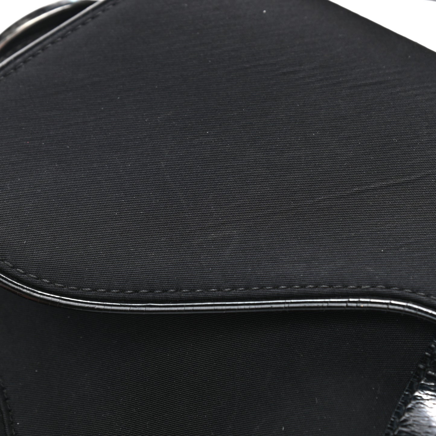 Nylon Saddle Bag Black