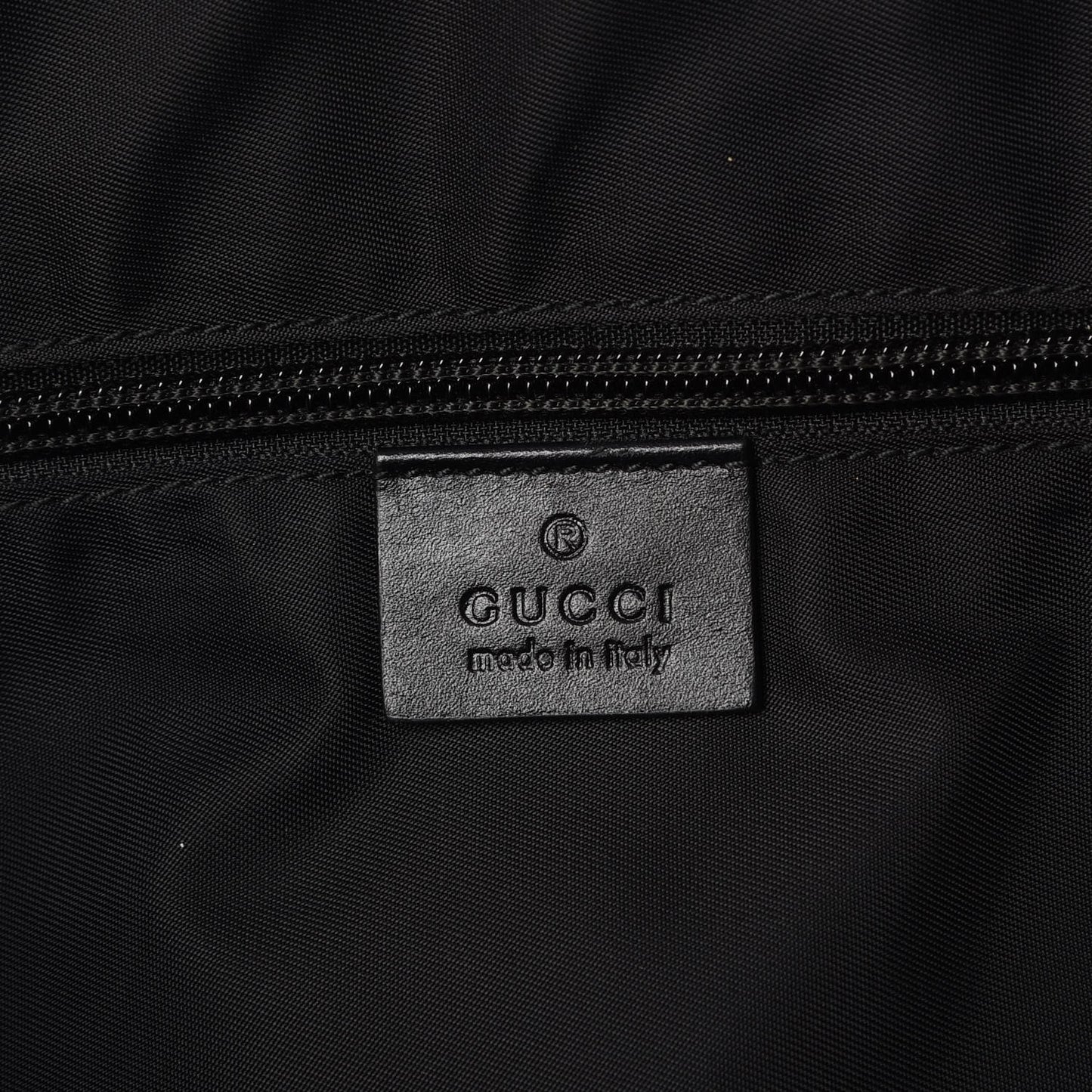 GG Supreme Monogram Web Medium Zippered Tote Beige Black