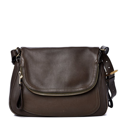 Tom Ford Calfskin Large Jennifer Dark Brown 1 of 16