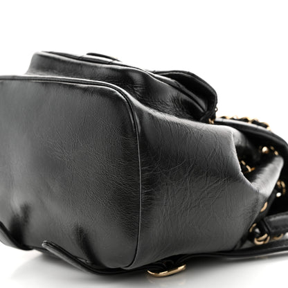 Chanel Lambskin Quilted Small Duma Drawstring Backpack Black 10 of 10