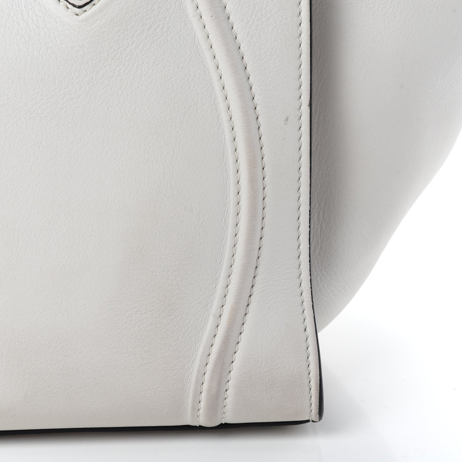 Celine Calfskin Medium Phantom Luggage White 13 of 14