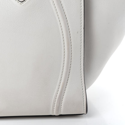 Celine Calfskin Medium Phantom Luggage White 13 of 14