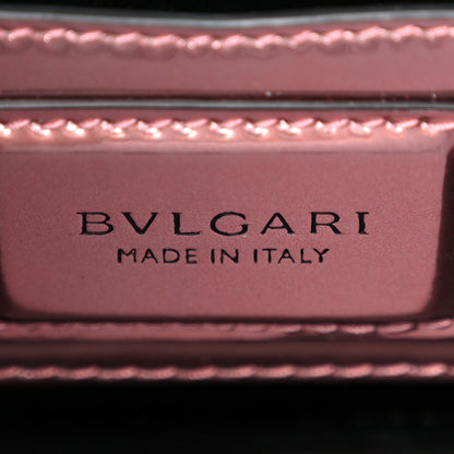 Bulgari Metallic Calfskin Mini Serpenti Forever Snake Strap Crossbody Bag Rose Quartz 6 of 9