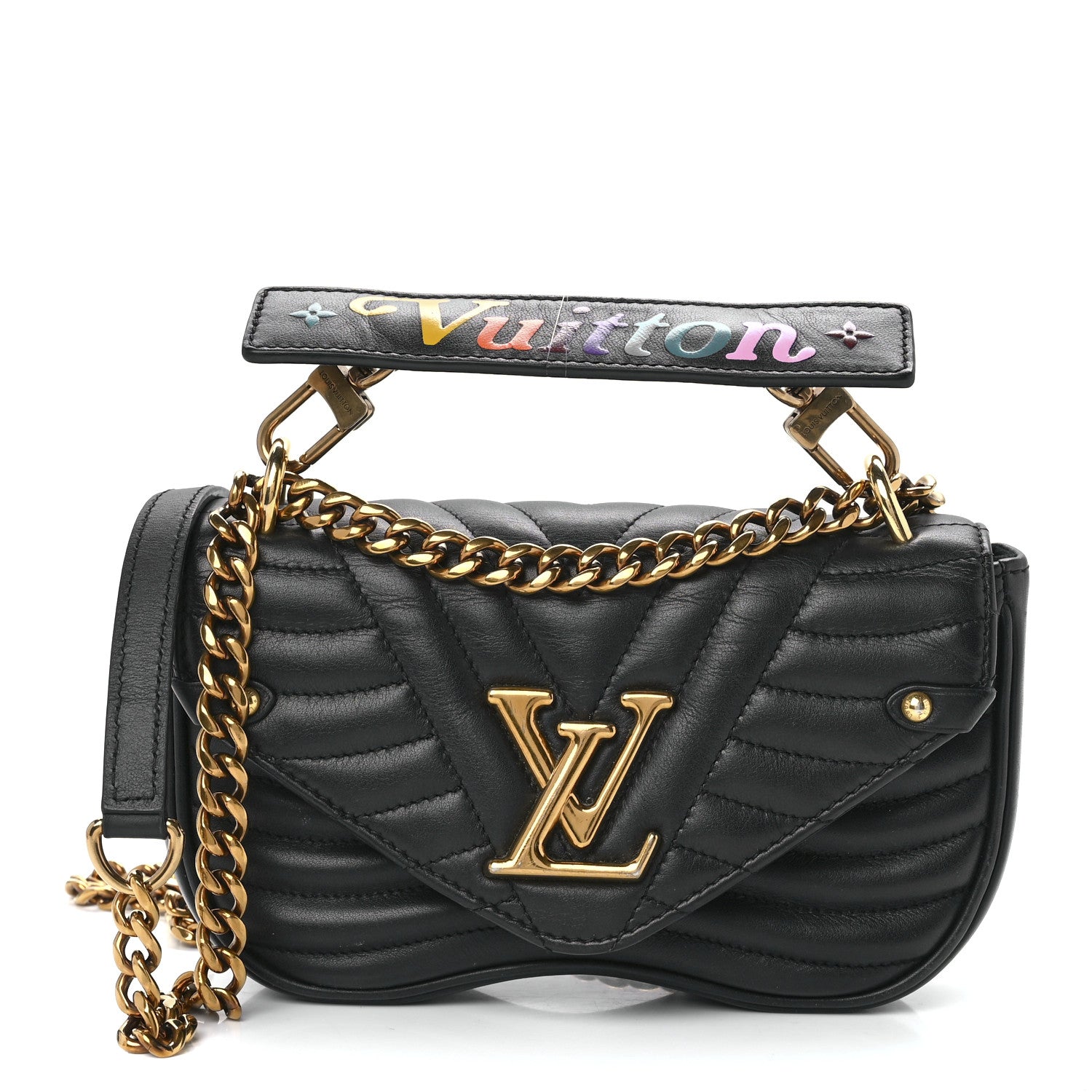 Louis Vuitton Calfskin New Wave Chain PM Black 1 of 12