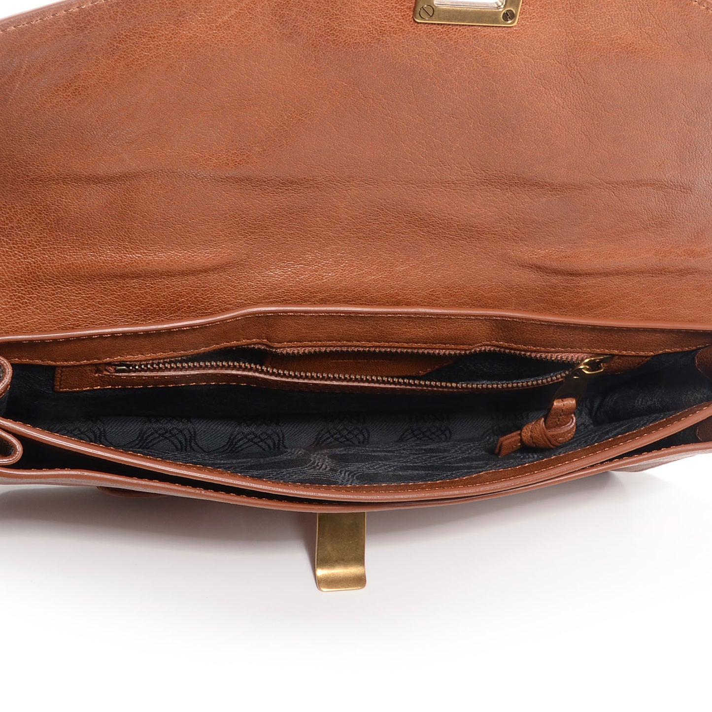 Lux Leather PS1 Pochette Clutch Saddle