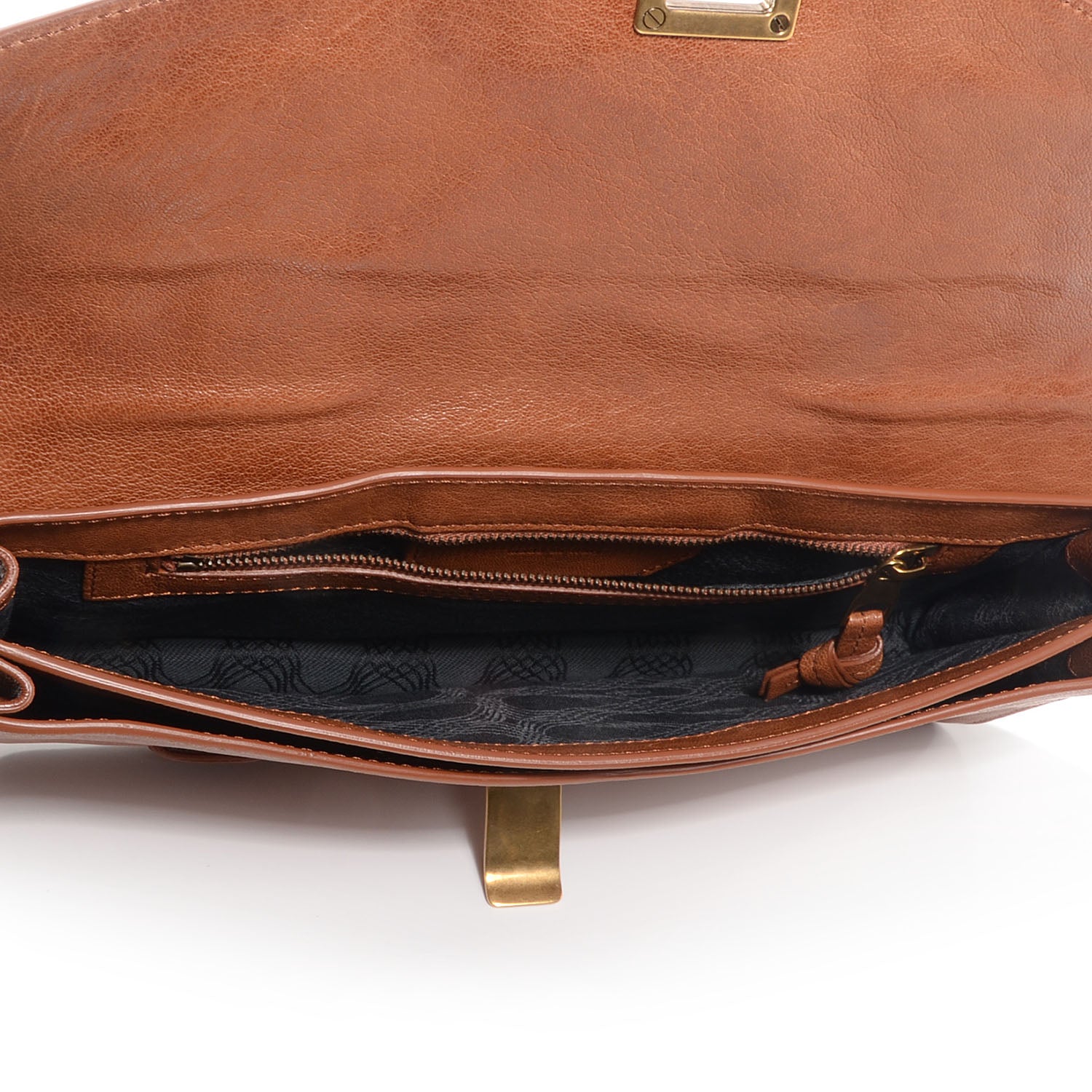 Proenza Schouler Lux Leather PS1 Pochette Clutch Saddle 5 of 10