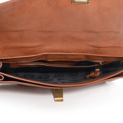 Proenza Schouler Lux Leather PS1 Pochette Clutch Saddle 5 of 10