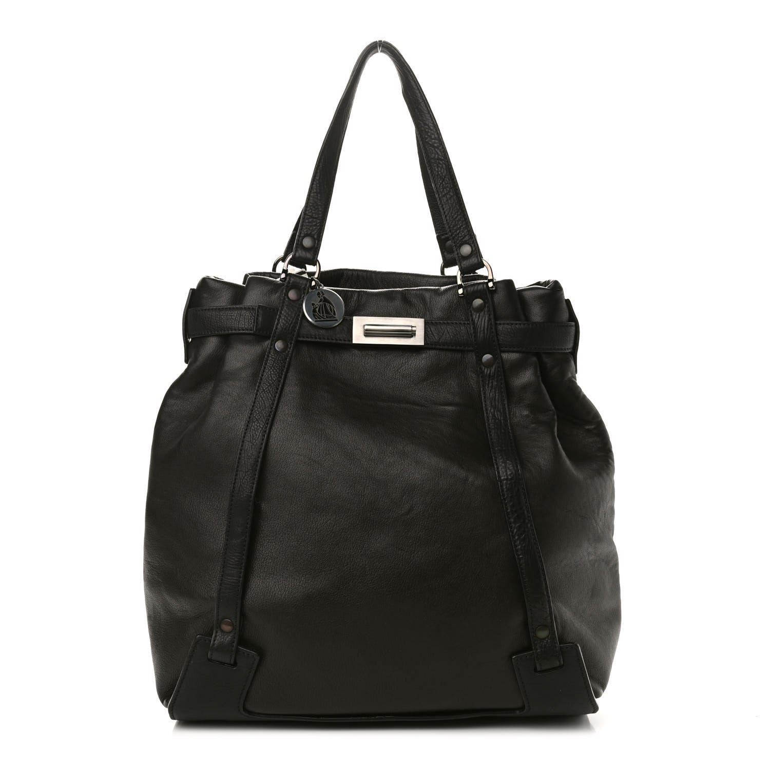 Lanvin Calfskin Kansas Tote Black 1 of 8
