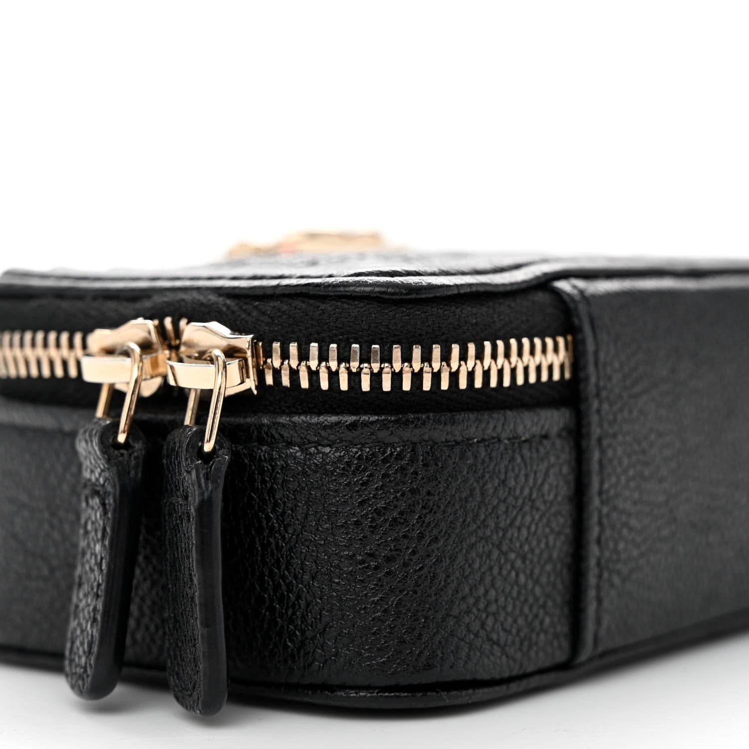 Chanel Caviar Chevron Quilted Mini Boy Clutch With Chain Black 9 of 11