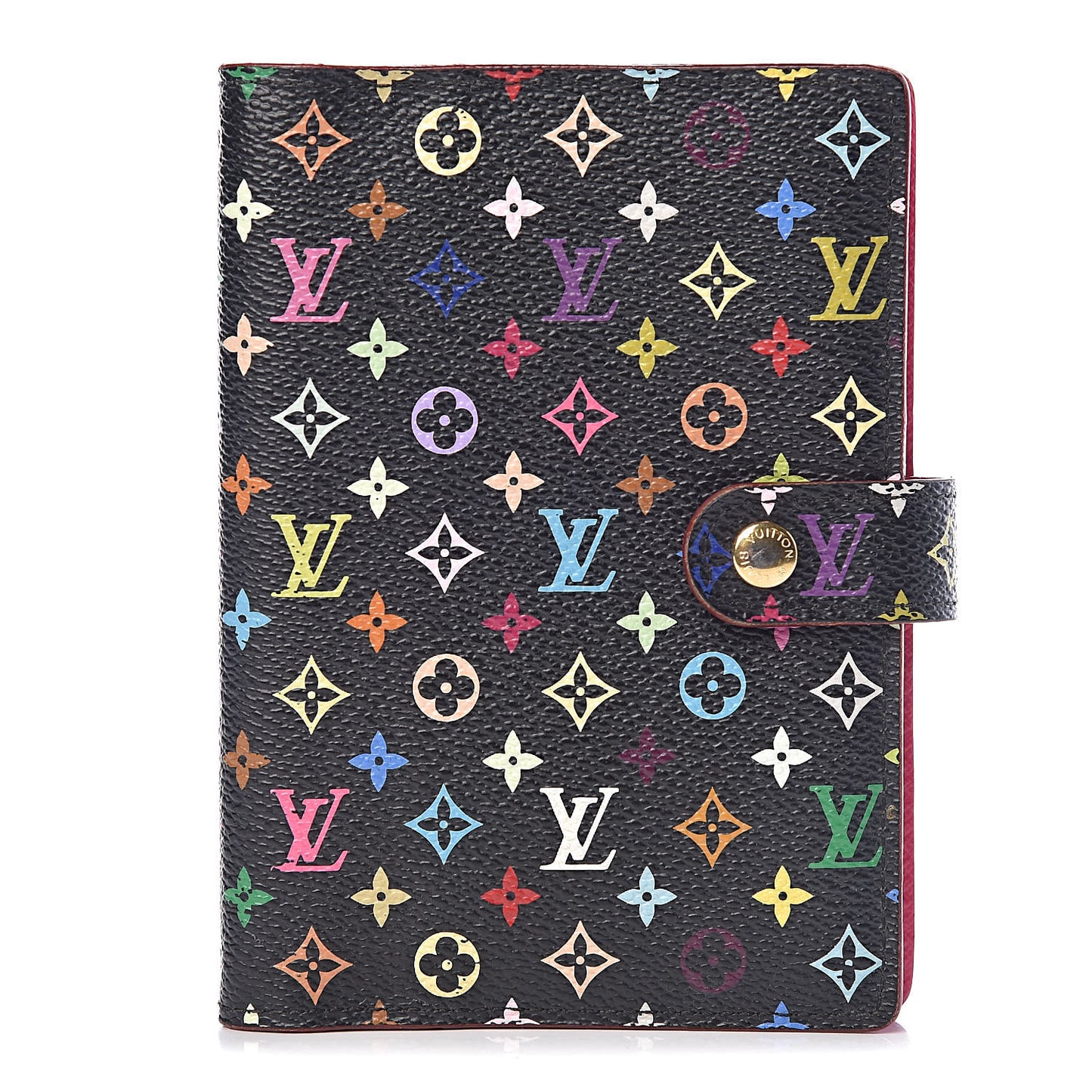 Monogram Multicolor Small Ring Agenda Cover Black Grenade