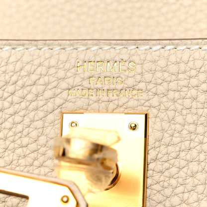 Hermes Togo Kelly Retourne 25 Craie 6 of 11