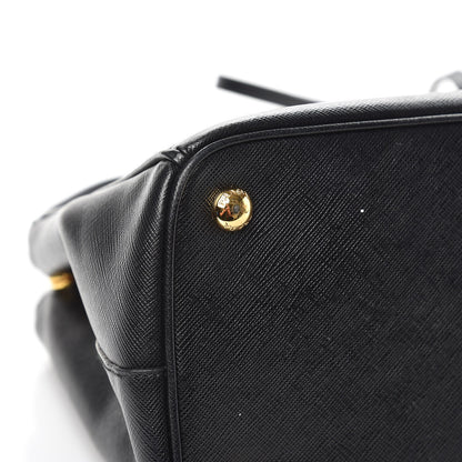 Prada Saffiano Small Galleria Double Zip Tote Black 10 of 11