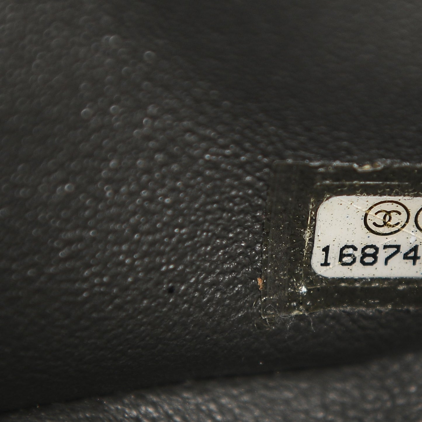 Lambskin Quilted Mini Square Flap Dark Grey