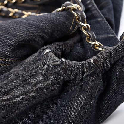 Chanel Denim XL Coco Cabas Tote Dark Blue 9 of 14