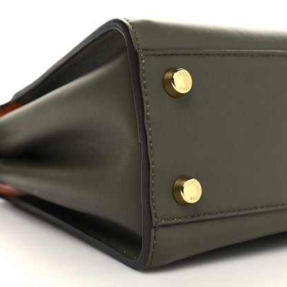 Fendi Vitello Medium Peekaboo Iconic Essentially Satchel Equatore Orange 9 of 10