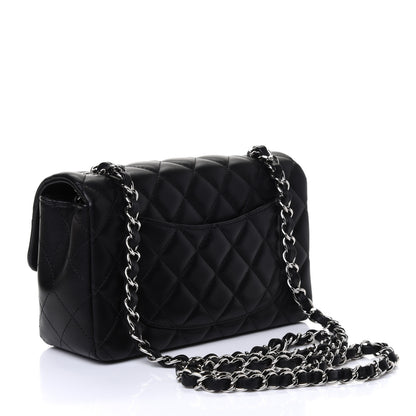 Chanel Lambskin Quilted Mini Rectangular Flap Black 2 of 4