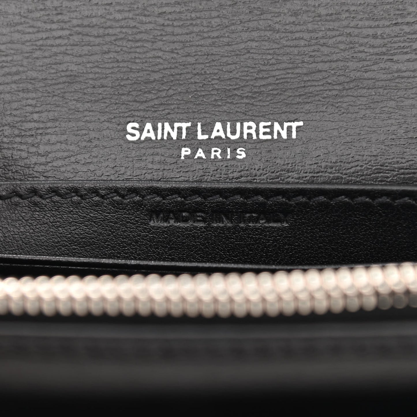 Calfskin Monogram Sunset Chain Wallet Black