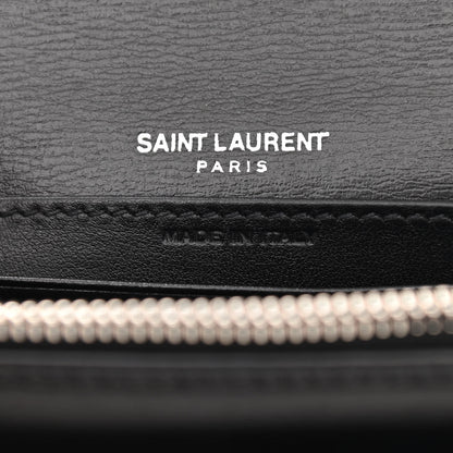 Saint Laurent Calfskin Monogram Sunset Chain Wallet Black 7 of 11