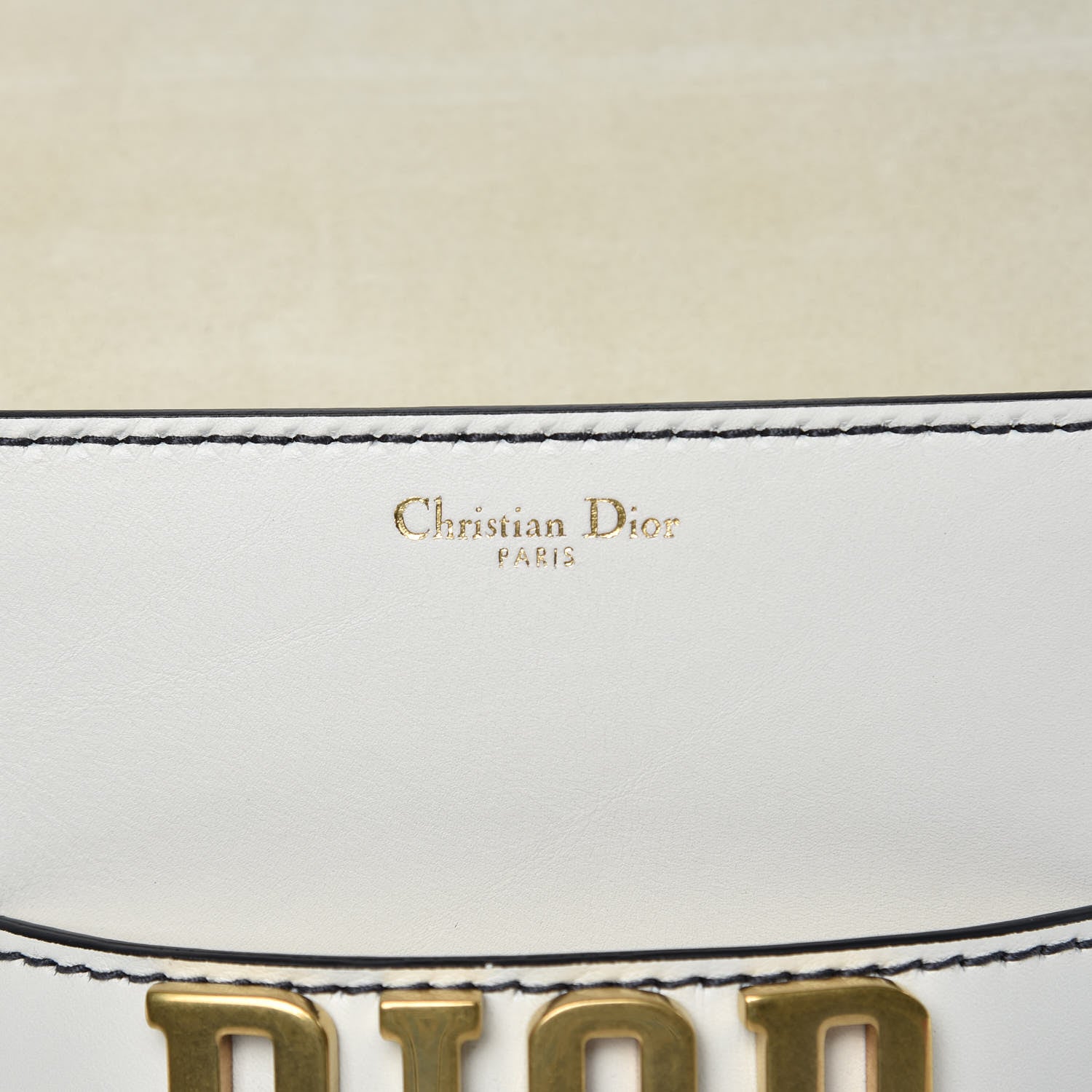 Christian Dior Smooth Calfskin Dio(r)evolution Flap Clutch White 6 of 6