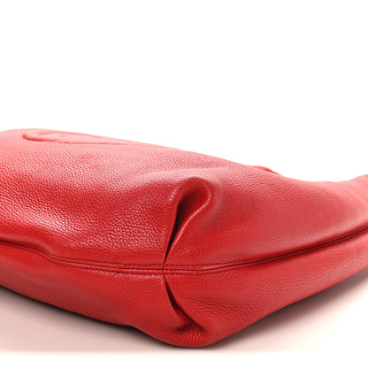 Gucci Pebbled Calfskin Soho Hobo Red 10 of 11