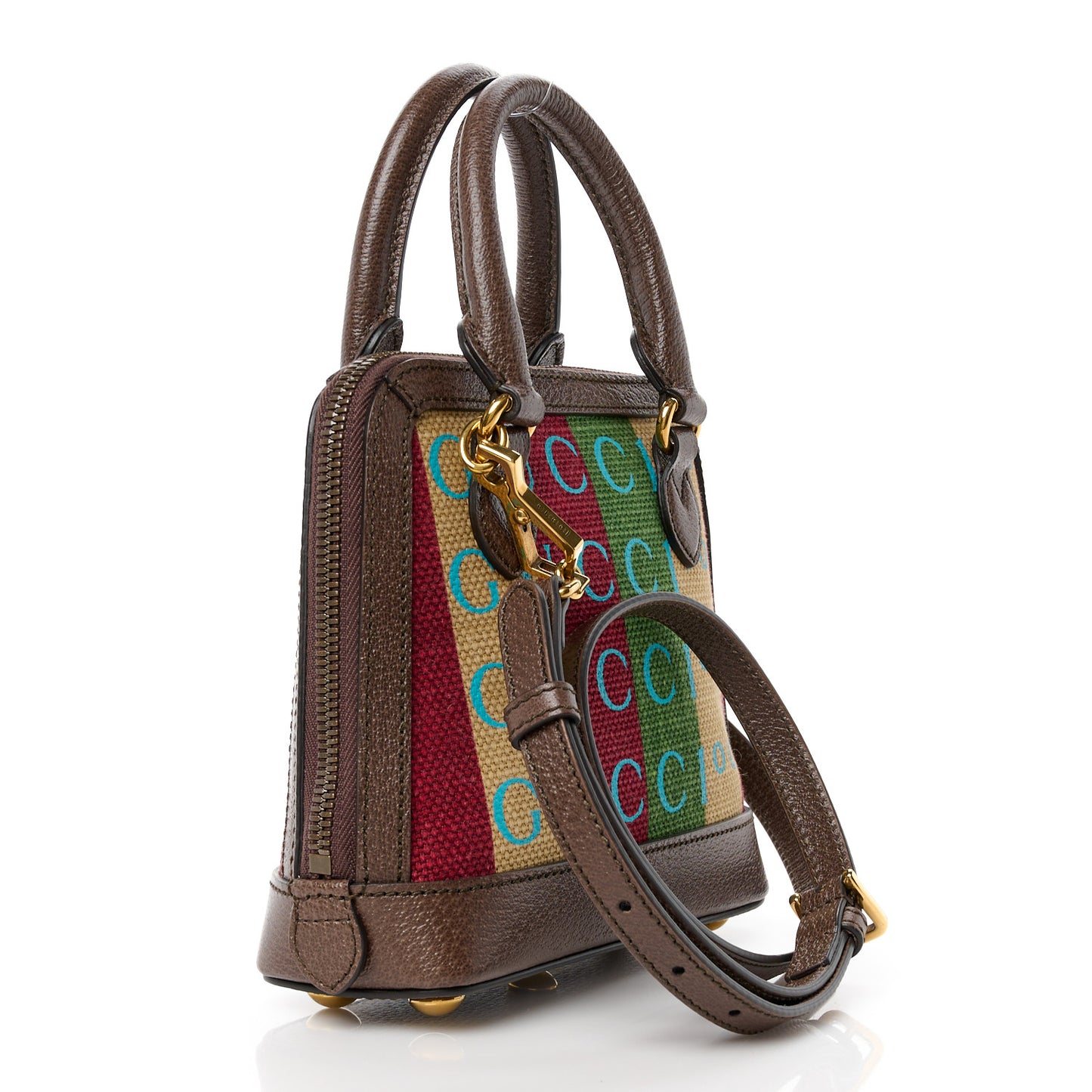 Canvas Marley Stripe 100 Centennial Music Mini 1955 Top Handle Bag Multicolor