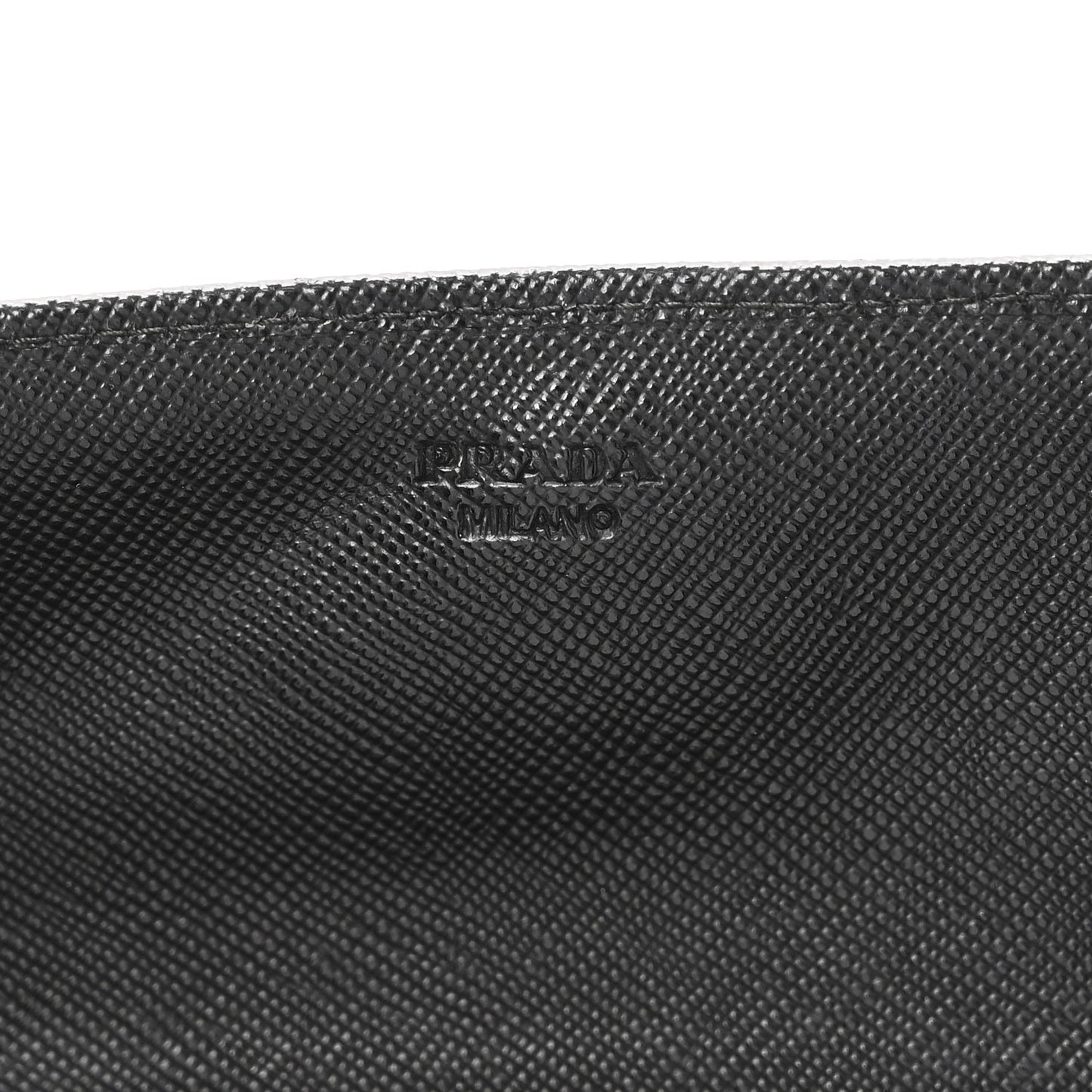 Saffiano Metal Oro Chain Wallet Black