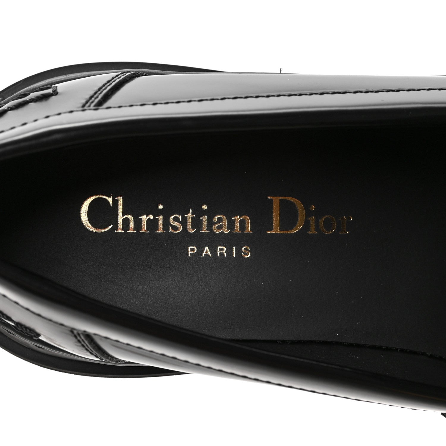 Christian Dior Brushed Calfskin Dior Code Lug Sole Platform 35mm Loafers 36 Black 8 of 8