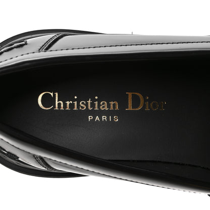 Christian Dior Brushed Calfskin Dior Code Lug Sole Platform 35mm Loafers 36 Black 8 of 8