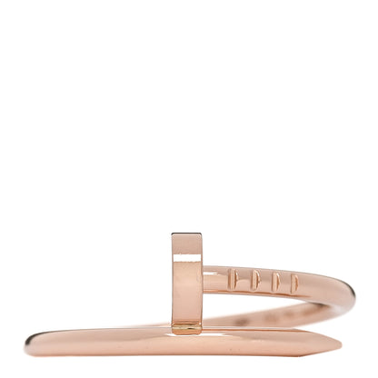 Cartier 18K Pink Gold Small Juste Un Clou Ring 55 7.25 1 of 6