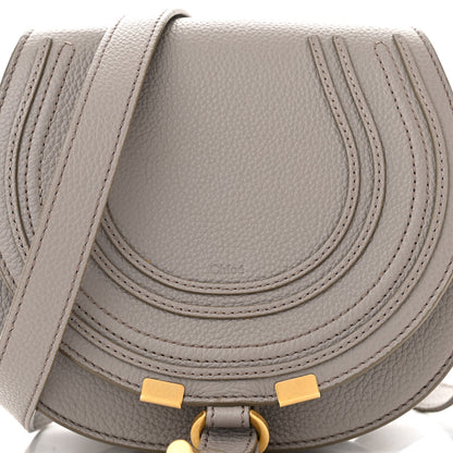 Chloe Calfskin Mini Marcie Round Crossbody Bag Cashmere Grey 10 of 14