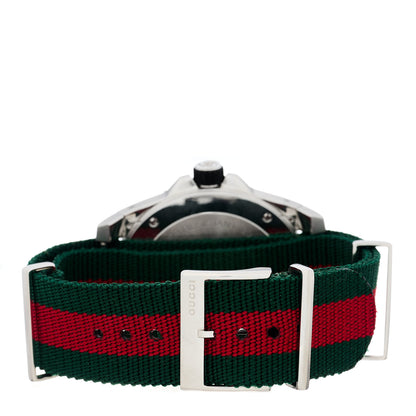 Gucci Stainless Steel Nylon 45mm Dive Quartz Watch Black 3 of 4