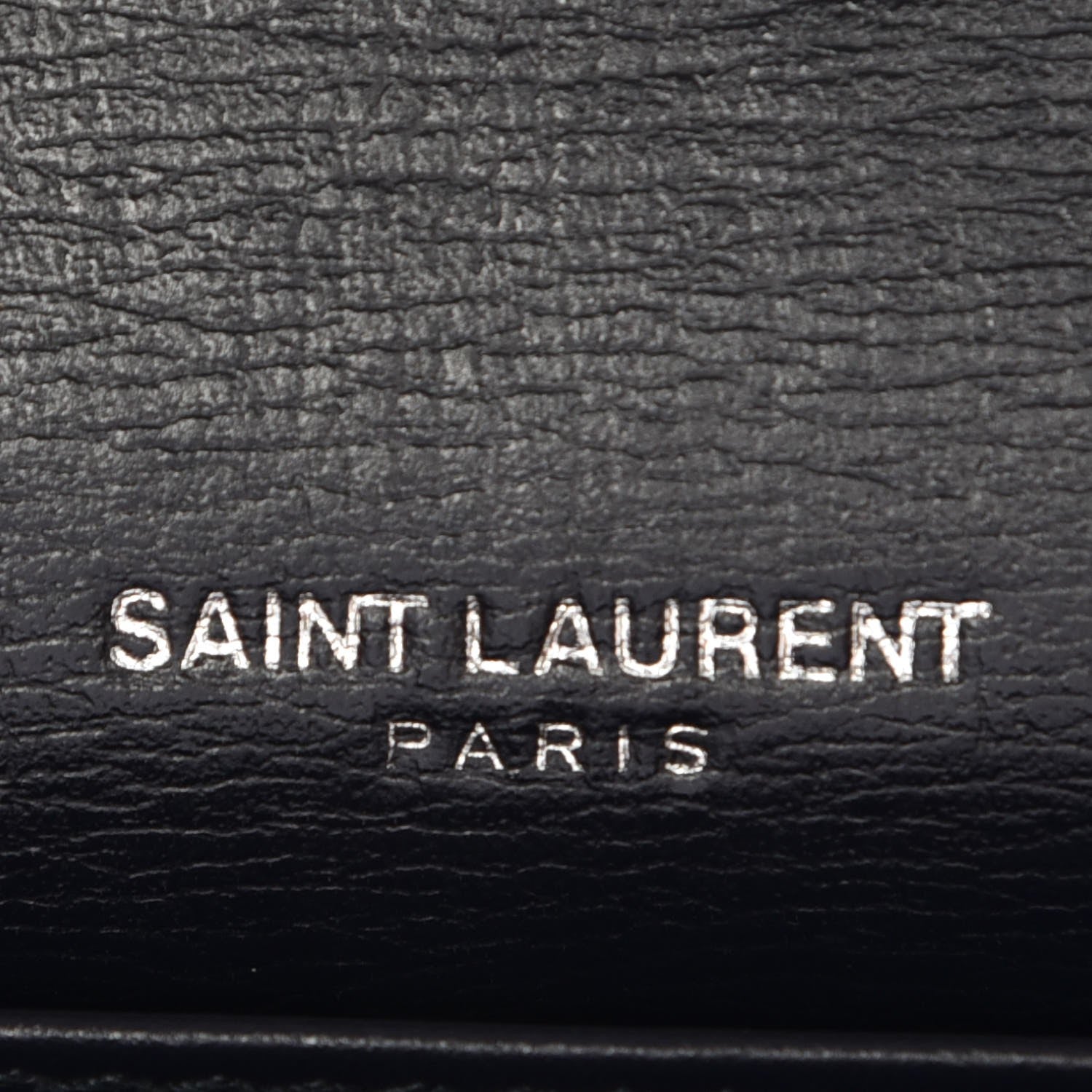 Saint Laurent Calfskin Monogram Sunset Chain Wallet Navy 6 of 8