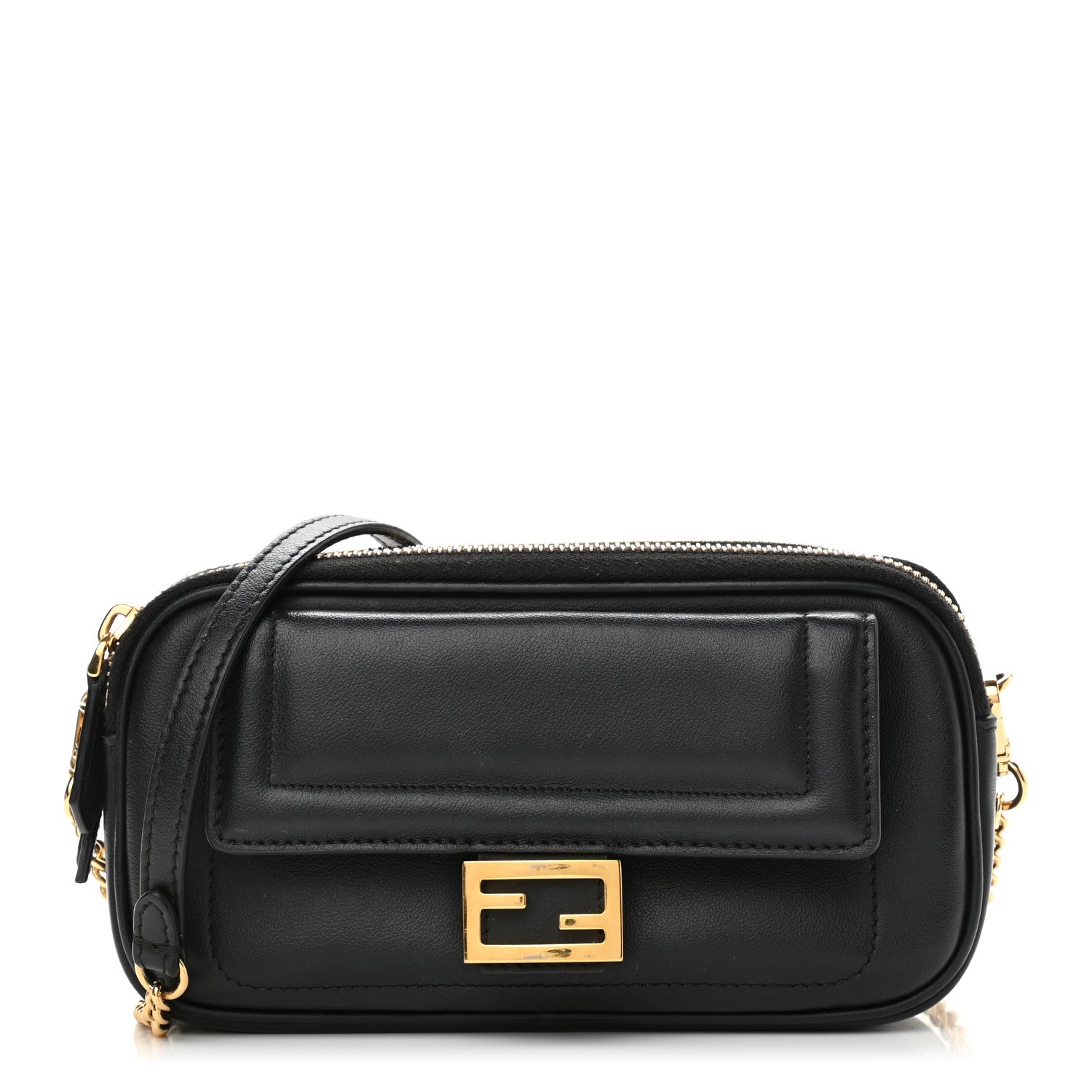Fendi Vitello Grace Matte Easy Baguette Black 1 of 12