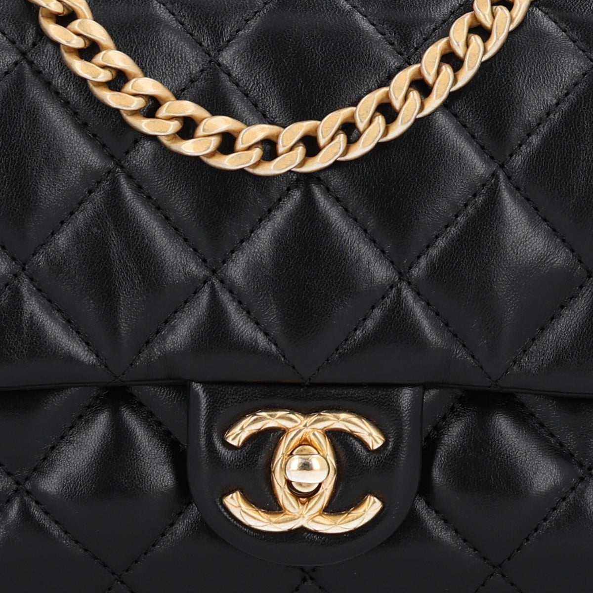 Chanel Lambskin Quilted Small Pillow Crush Flap Black 7 of 10