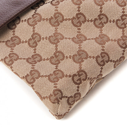 Gucci GG Monogram Double Pocket Belt Bag Dark Brown 7 of 8
