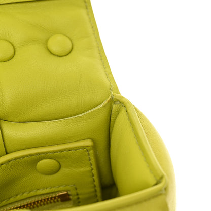 Bottega Veneta Lambskin Maxi Intreccio Padded Chain Cassette Crossbody Bag Kiwi 11 of 11