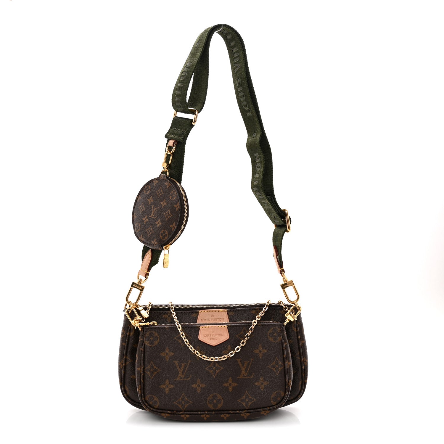 Louis Vuitton Monogram Multi Pochette Accessories Kaki 1 of 12