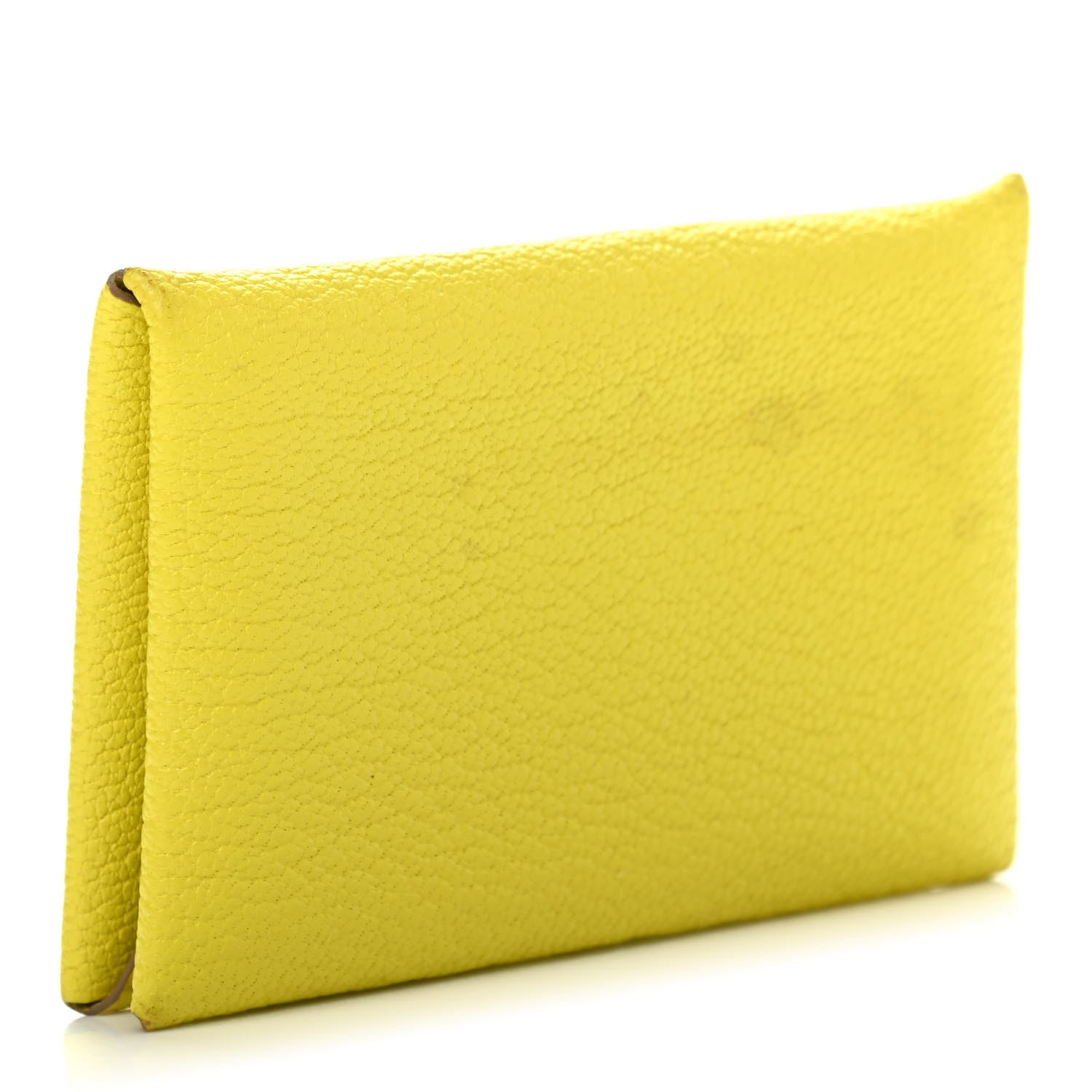 Hermes Chevre Mysore Calvi Card Case Lime 3 of 12
