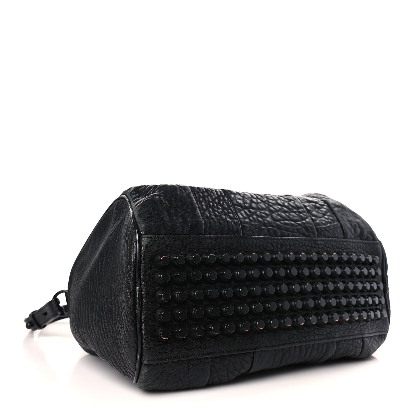 Pebbled Lambskin Rockie Black Matte Black Hardware