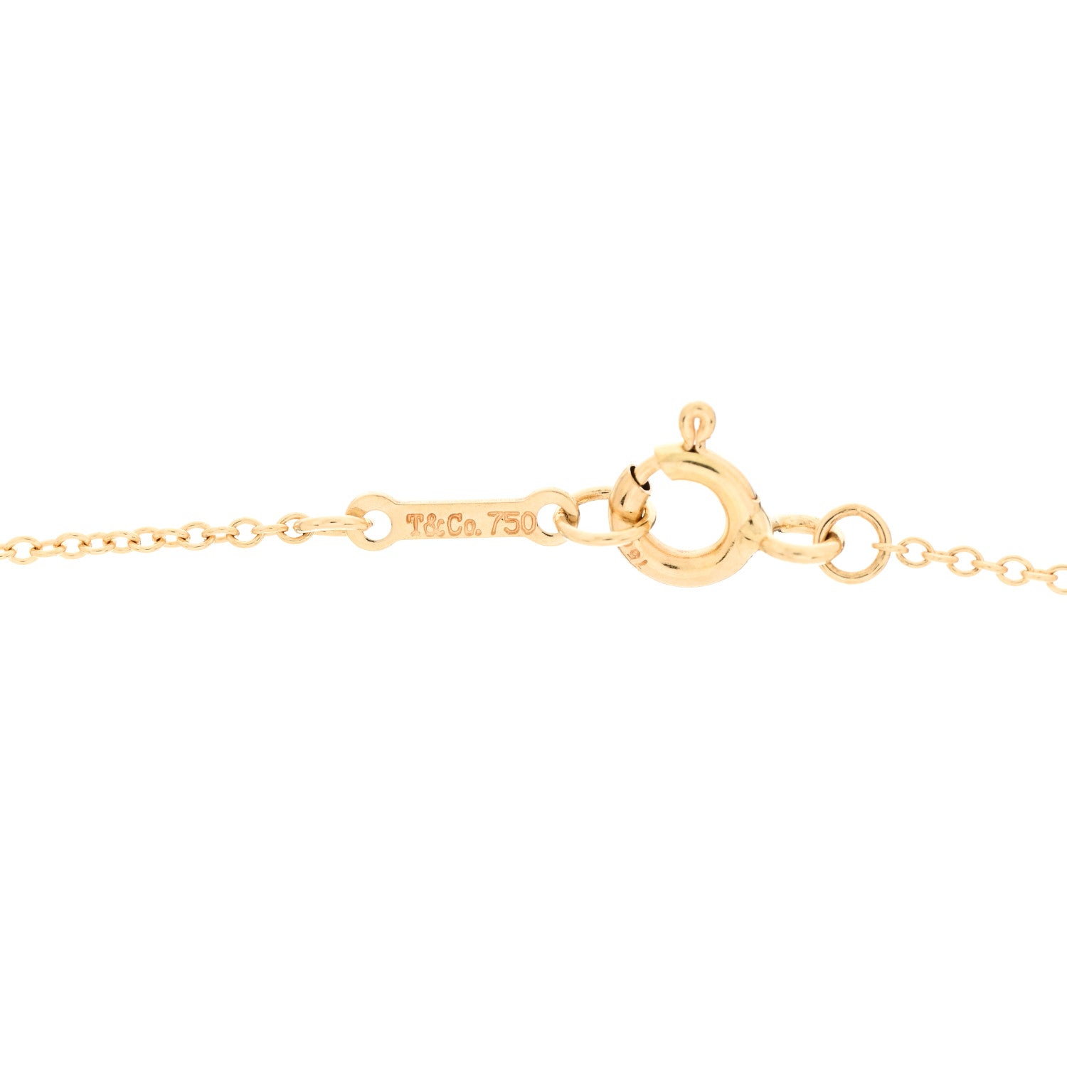 Tiffany 18K Yellow Gold Paloma Picasso Zellige Medallion Pendant Necklace 4 of 4
